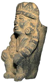 Replica of an Aztec statue